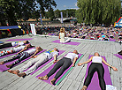 International Yoga Day celebrations in Minsk