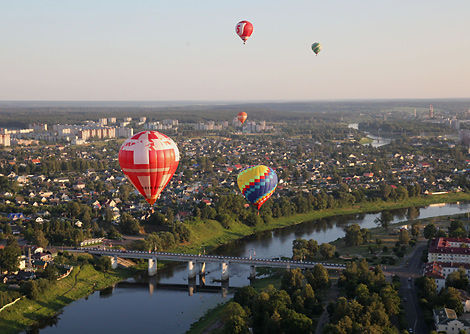 International festival of air balloons Peaceful Sky of Orsha District

