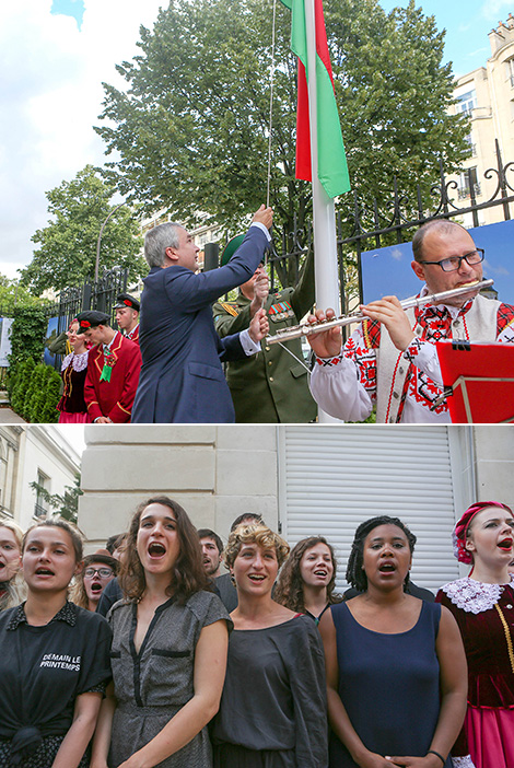 Прыём з нагоды Дня Незалежнасці ў пасольстве Беларусі ў Францыі