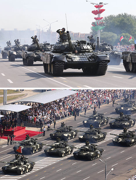 Ваенны парад у гонар Дня Незалежнасці Беларусі