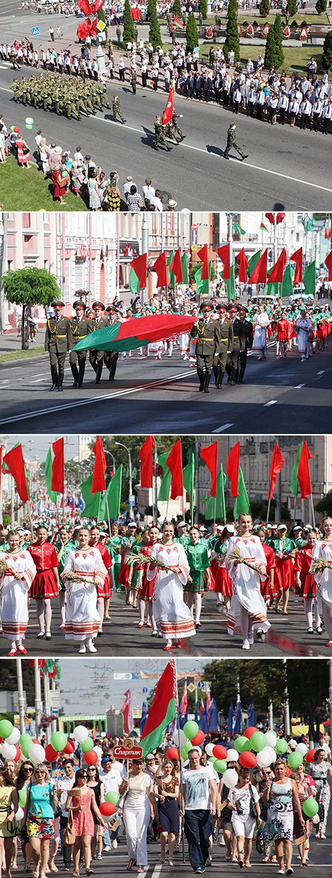 Independence Day celebrations in Gomel