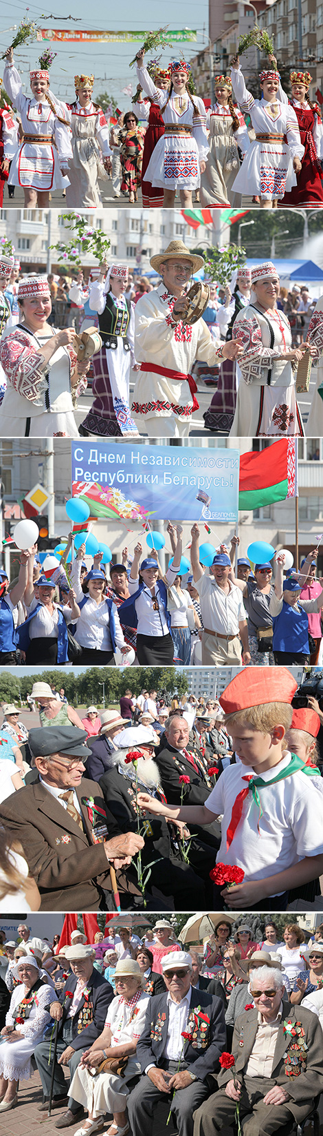 Праздничные торжества по случаю Дня Независимости в Витебске