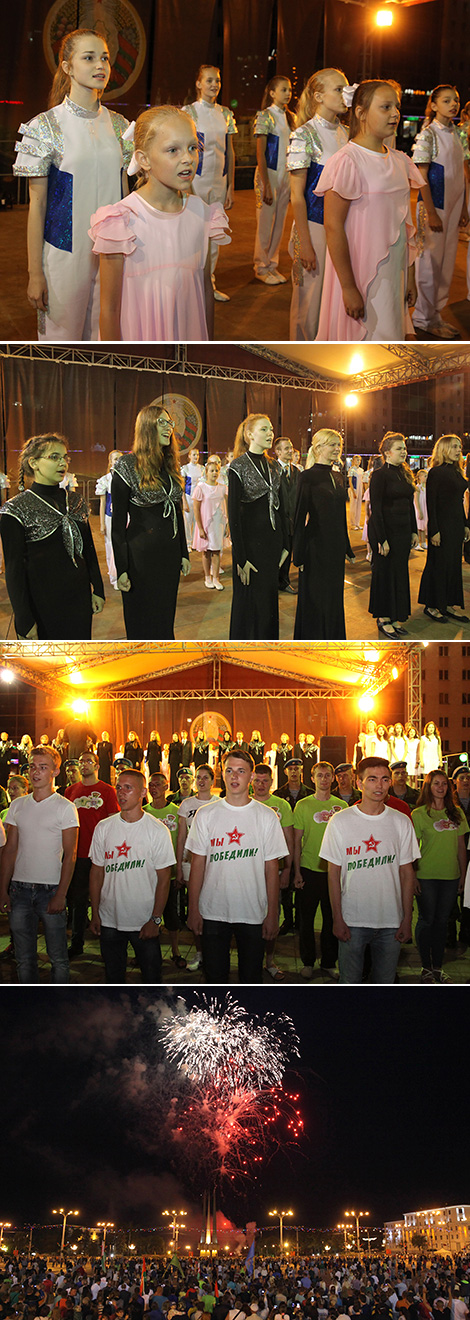 Let's Sing Belarus' Anthem Together campaign in Vitebsk