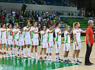 Беларускія баскетбалісткі перад матчам з камандай Турцыі