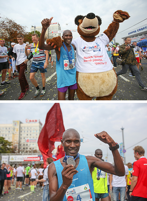 Hillary Kiptum Maiyo Kimaiyo of Kenya, winner of Minsk Half Marathon men’s event