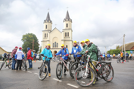 Международный велопробег в поддержку Целей устойчивого развития в Налибокской пуще