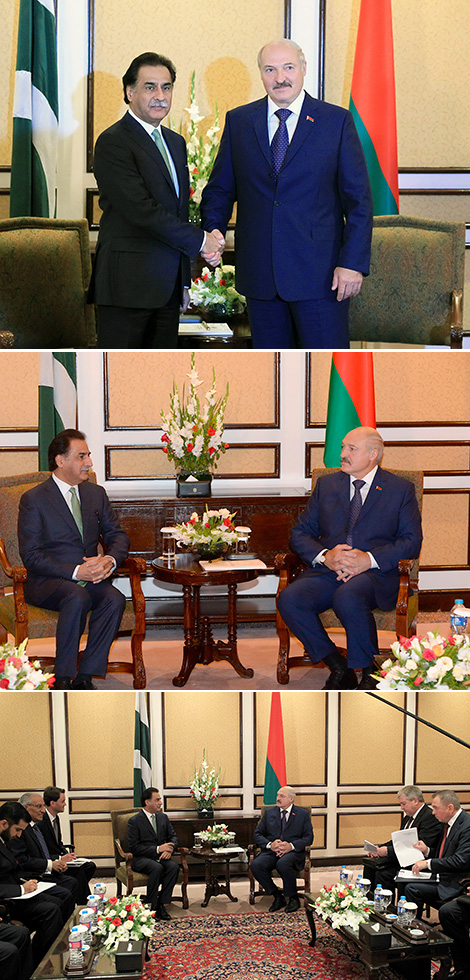 Президент Беларуси Александр Лукашенко встретился со спикером Национальной ассамблеи парламента Пакистана Сардаром Садиком