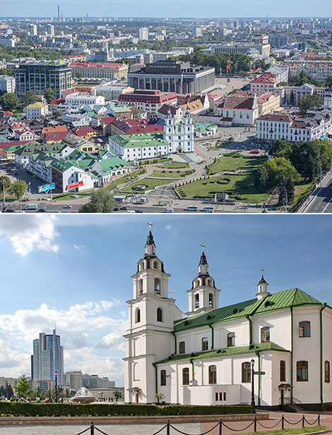 The Upper City panorama. The Holy Spirit Cathedral