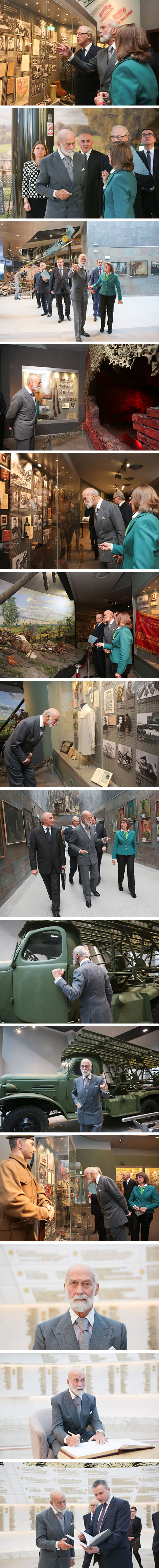 Прынц Майкл Кенцкі наведаў музей Вялікай Айчыннай вайны