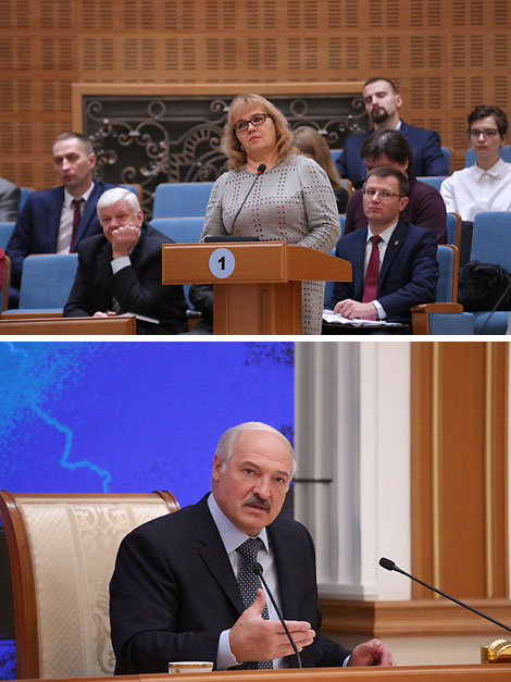 Alexander Lukashenko answers questions from Russian journalists