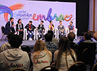 The first press conference of Alexander Minyonok at 2016 Junior Eurovision Song Contest
