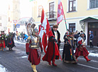 Торжественное шествие гусарской хоругви в честь Стефана Батория в Гродно