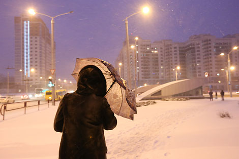 Storm Axel brings snowfalls to Belarus