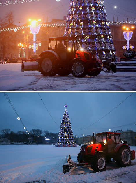 Циклон Axel принес в Беларусь снегопады