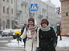 Snowfall in Minsk
