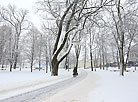 Minsk covered in snow