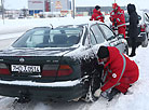 The Red Cross in Grodno helps stranded motorists and passengers