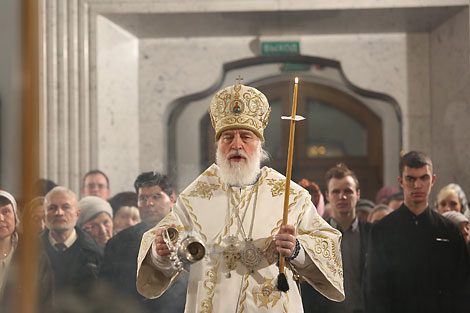 The Divine Liturgy in the Holy Spirit Cathedral, the main Orthodox Church of Minsk, was led by Metropolitan Pavel of Minsk and Zaslavl, Patriarchal Exarch of All Belarus