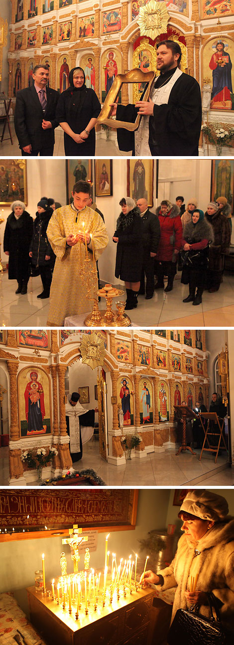 Turov cathedral receives unique icon cover on Christmas eve