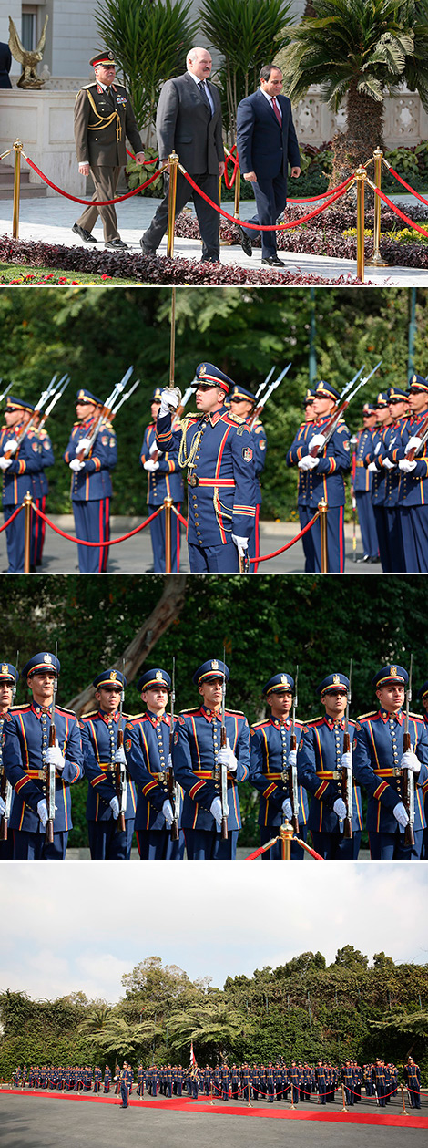 Official welcome ceremony for the Belarusian President with the participation of the guards of honor