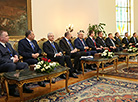 
Belarus President Alexander Lukashenko and Egypt President Abdel Fattah el-Sisi hold extended negotiations 
