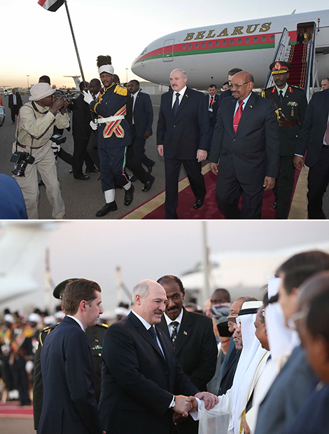 Прэзідэнт Беларусі Аляксандр Лукашэнка прыбыў з афіцыйным візітам у Судан