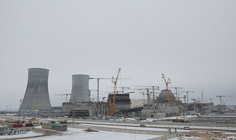 At the construction site of the BelNPP
