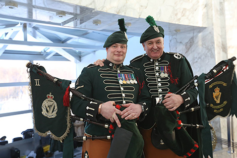 Британские волынщики и оркестр Вооруженных Сил Беларуси выступили в Минске