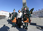 
British pipers, Belarus army orchestra perform in Minsk