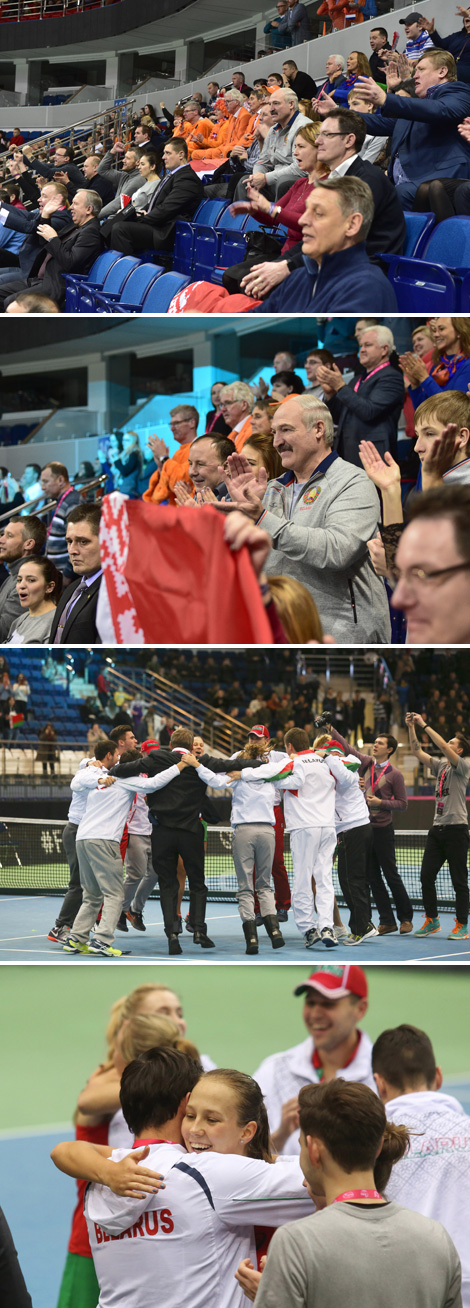 Belarus defeated the Netherlands with the total score of 4:1