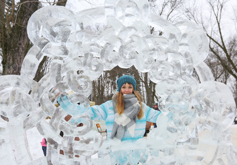 Фестываль-конкурс лядовых і снежных скульптур у Мінску