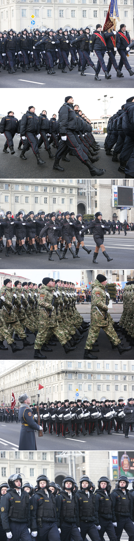 Урачысты марш да 100-годдзя міліцыі ў Мінску
