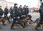 Parade of the Interior Ministry units in Independence Avenue in Minsk