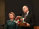 Alexander Nabzdorov, Director of OAO Galanteya, is awarded with a certificate of honor of the National Assembly of Belarus