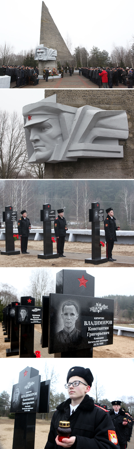 Аллея памяти бойцам батальона милиции капитана Владимирова открыта под Могилевом