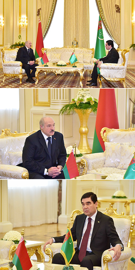 Alexander Lukashenko holds one-on-one talks with Turkmenistan President