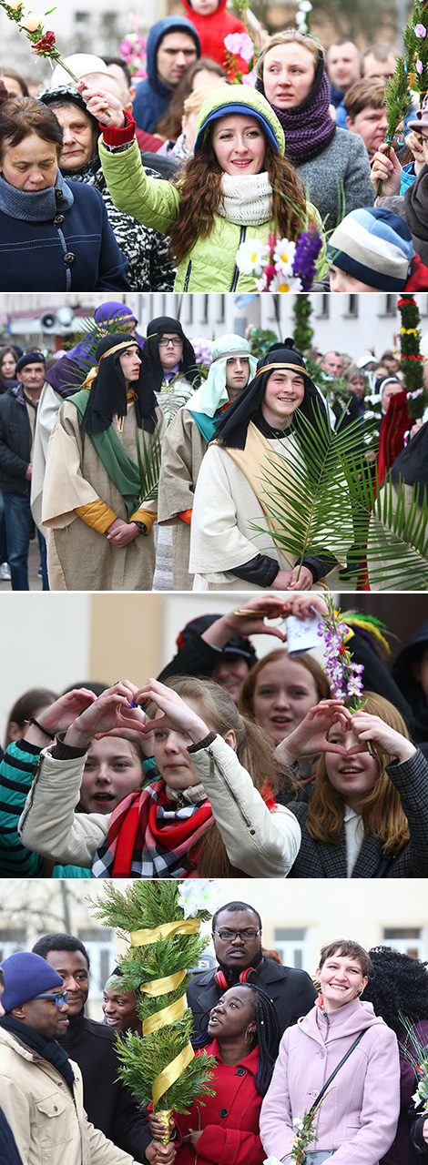 Гродненские католики празднуют Пальмовое воскресенье