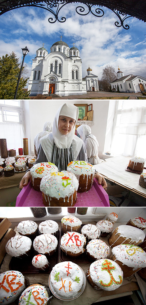 Пасхальные куличи приготовили в Спасо-Евфросиниевском женском монастыре в Полоцке