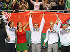 Беларускія тэнісісткі абыгралі швейцарак з лікам 3:2 у паўфінале Кубка Федэрацыі