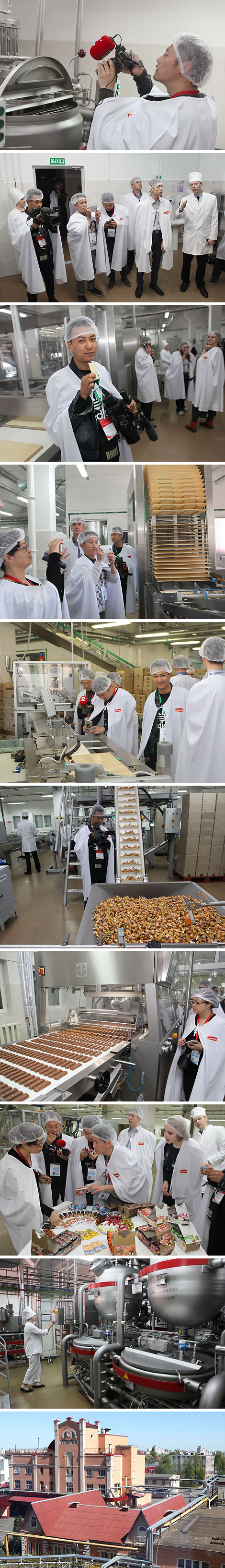 Chinese reporters visit the Belarusian confectionery factory Spartak