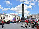 Торжественная церемония на площади Победы в Минске
