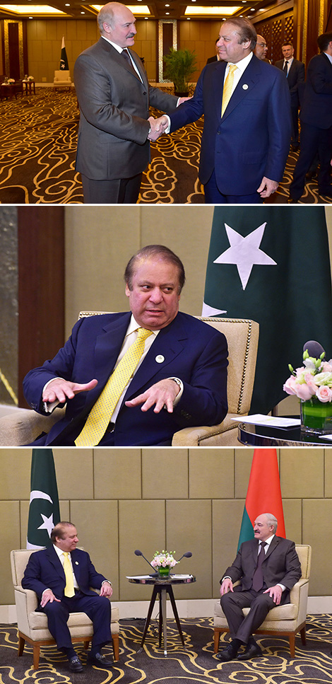 Переговоры с премьер-министром Пакистана Навазом Шарифом