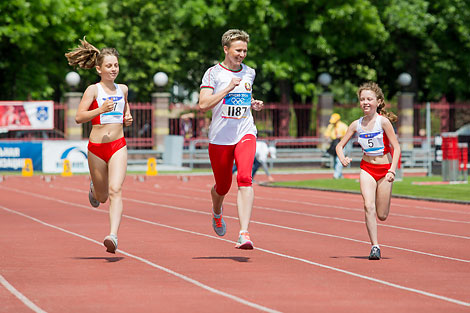 A symbolic farewell 100m run