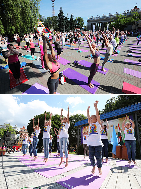 International Yoga Day in Minsk 