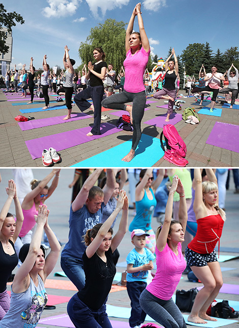 International Yoga Day in Minsk 
