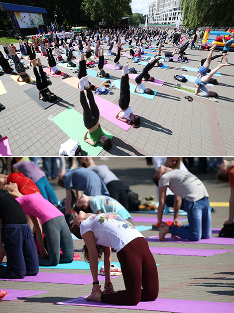 International Yoga Day in Minsk 