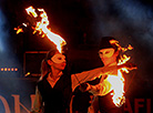 Fire show at the Svyata Sontsa 2017 folk festival 