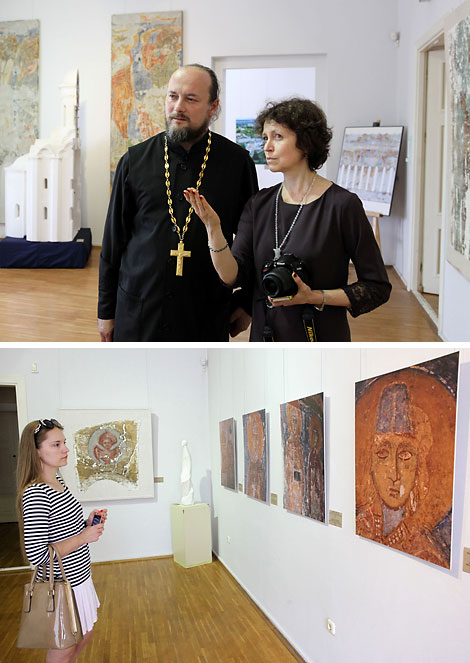 Mural paintings from Transfiguration Church on display at Slavianski Bazaar