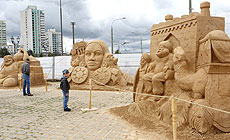 1st International Festival of Sand Sculptures in Minsk