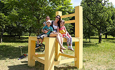 "Арт-востраў" на Камсамольскім возеры ў Мінску